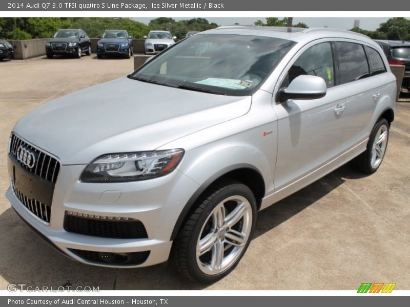 Ice Silver Metallic / Black 2014 Audi Q7 3.0 TFSI quattro S Line Package