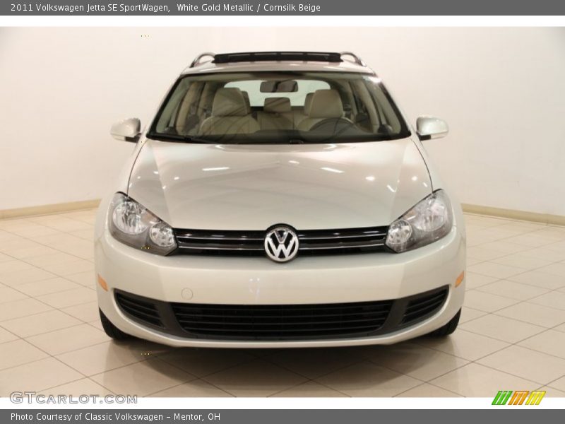 White Gold Metallic / Cornsilk Beige 2011 Volkswagen Jetta SE SportWagen