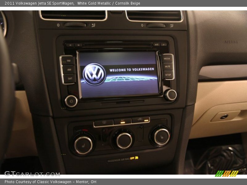 White Gold Metallic / Cornsilk Beige 2011 Volkswagen Jetta SE SportWagen