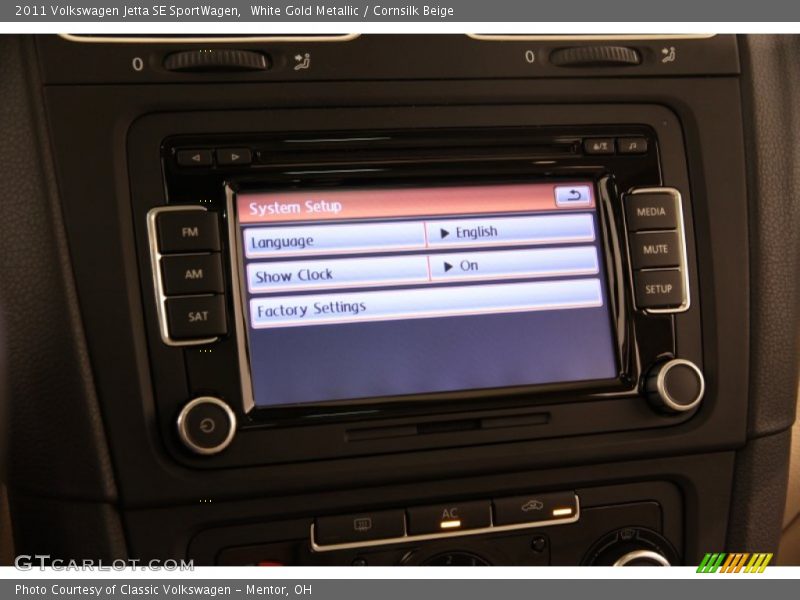 White Gold Metallic / Cornsilk Beige 2011 Volkswagen Jetta SE SportWagen