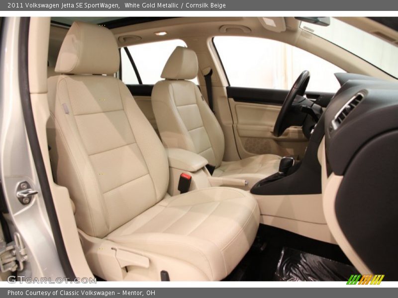 White Gold Metallic / Cornsilk Beige 2011 Volkswagen Jetta SE SportWagen