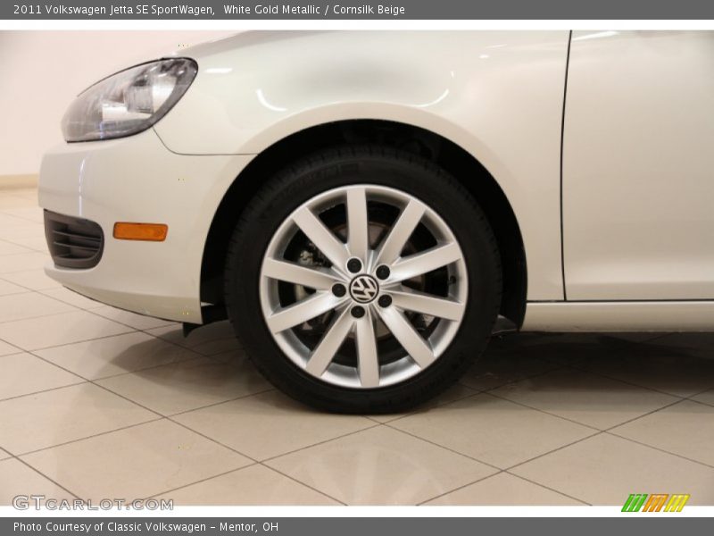 White Gold Metallic / Cornsilk Beige 2011 Volkswagen Jetta SE SportWagen