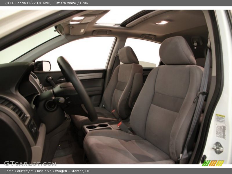 Taffeta White / Gray 2011 Honda CR-V EX 4WD