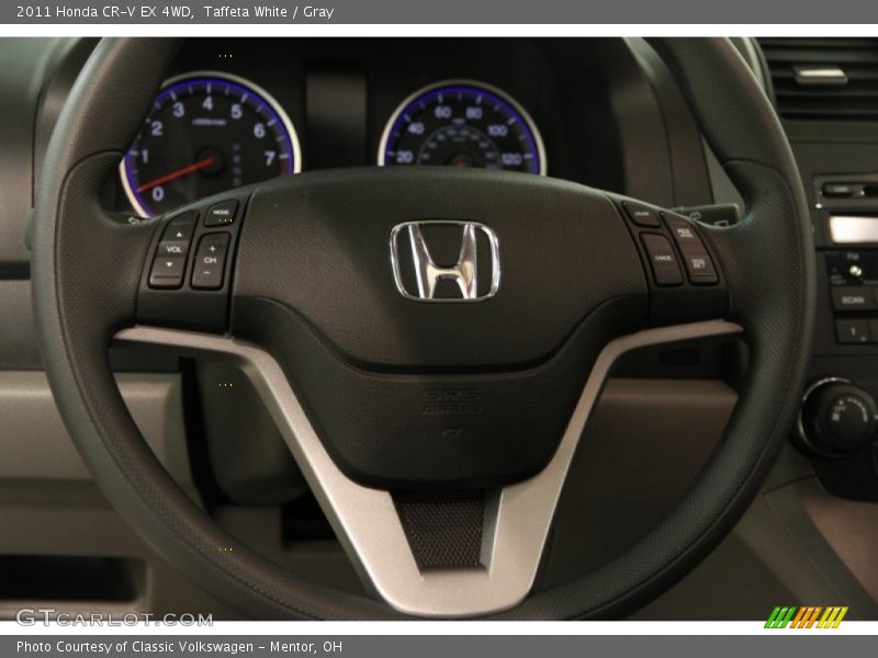 Taffeta White / Gray 2011 Honda CR-V EX 4WD