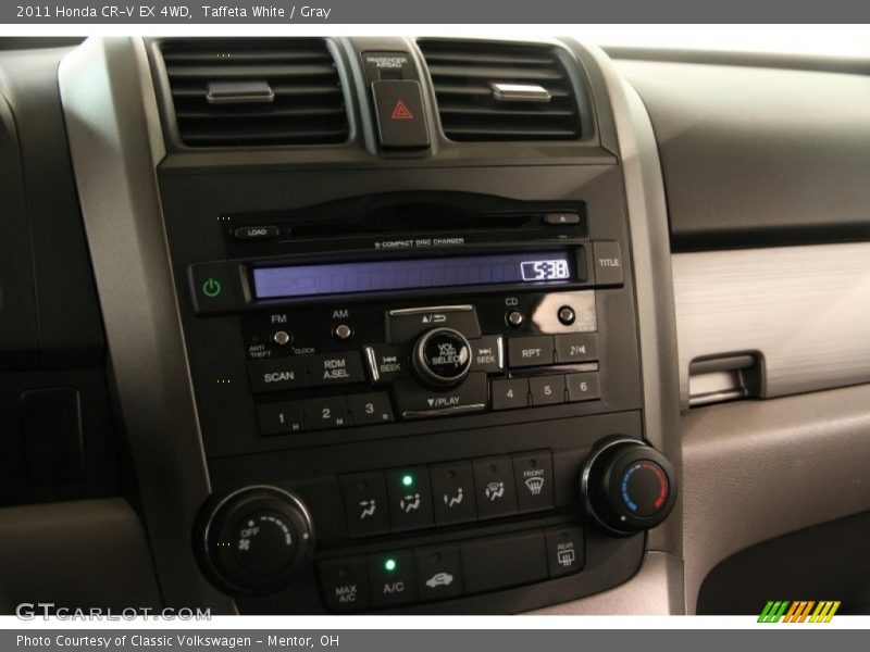 Taffeta White / Gray 2011 Honda CR-V EX 4WD