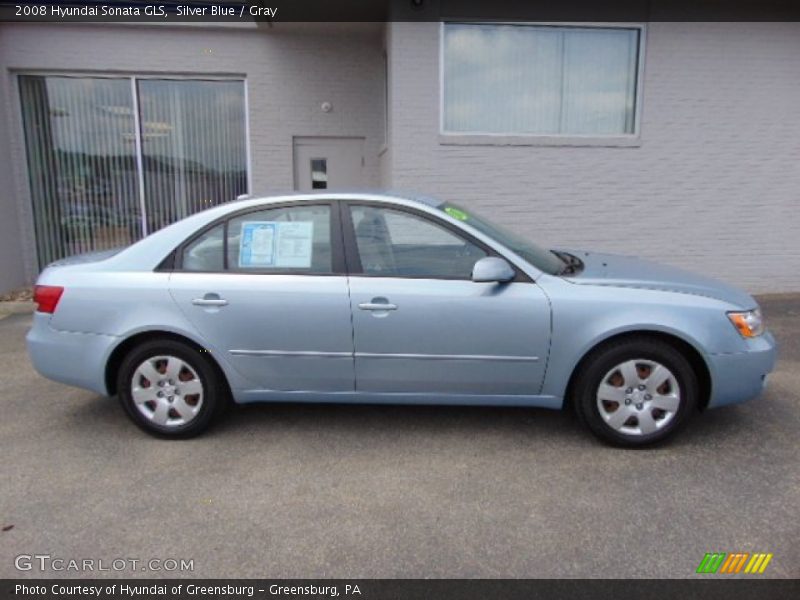 Silver Blue / Gray 2008 Hyundai Sonata GLS