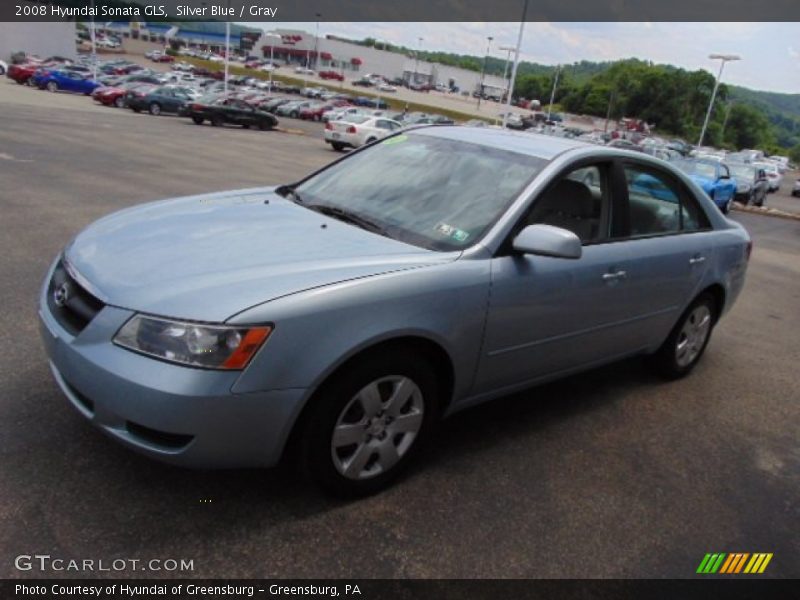Silver Blue / Gray 2008 Hyundai Sonata GLS