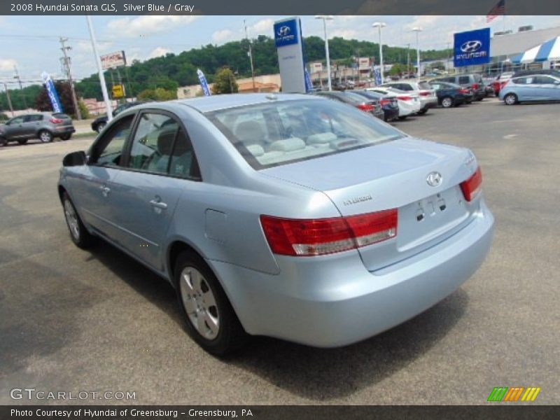 Silver Blue / Gray 2008 Hyundai Sonata GLS