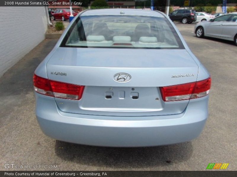 Silver Blue / Gray 2008 Hyundai Sonata GLS