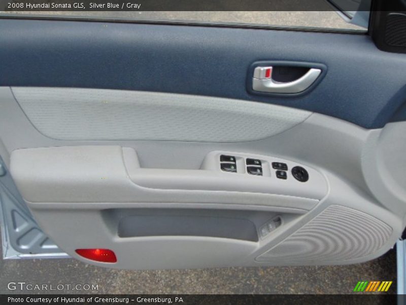 Silver Blue / Gray 2008 Hyundai Sonata GLS