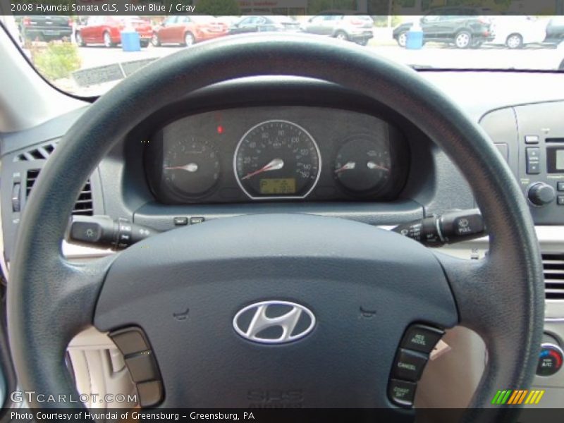 Silver Blue / Gray 2008 Hyundai Sonata GLS