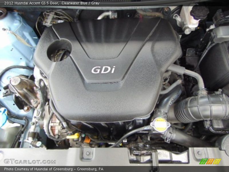 Clearwater Blue / Gray 2012 Hyundai Accent GS 5 Door