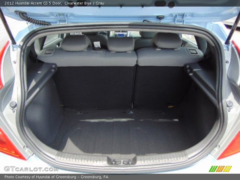 Clearwater Blue / Gray 2012 Hyundai Accent GS 5 Door