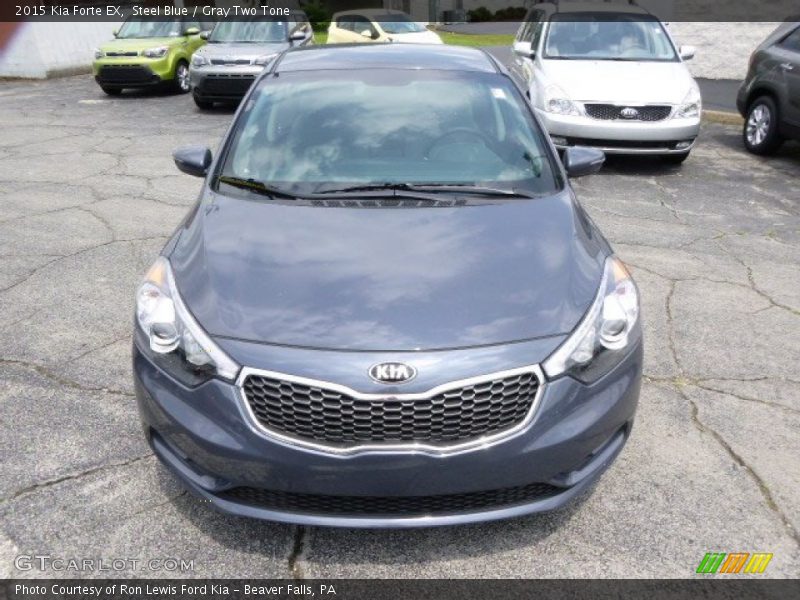 Steel Blue / Gray Two Tone 2015 Kia Forte EX