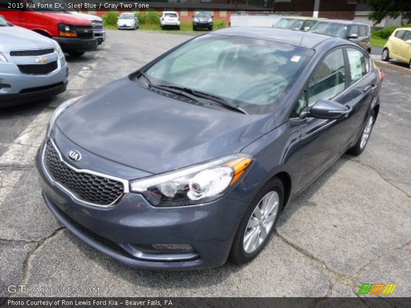 Steel Blue / Gray Two Tone 2015 Kia Forte EX