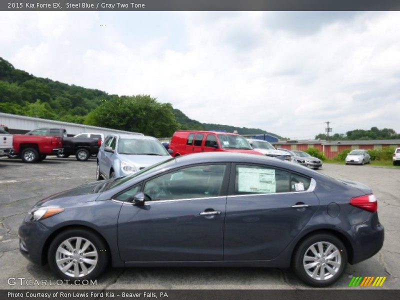 Steel Blue / Gray Two Tone 2015 Kia Forte EX