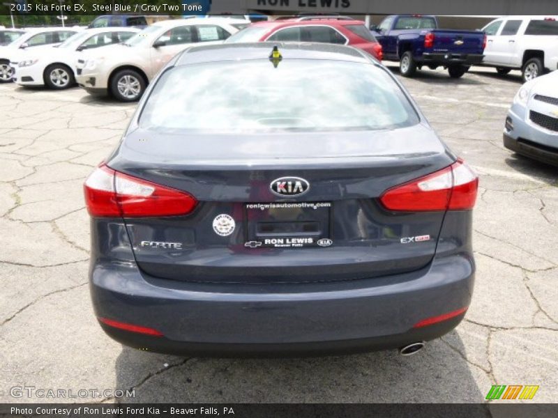 Steel Blue / Gray Two Tone 2015 Kia Forte EX