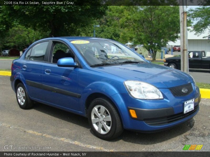 Sapphire Blue / Gray 2008 Kia Rio LX Sedan