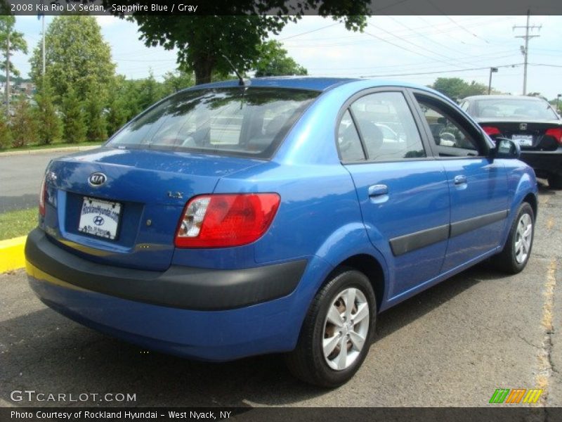 Sapphire Blue / Gray 2008 Kia Rio LX Sedan