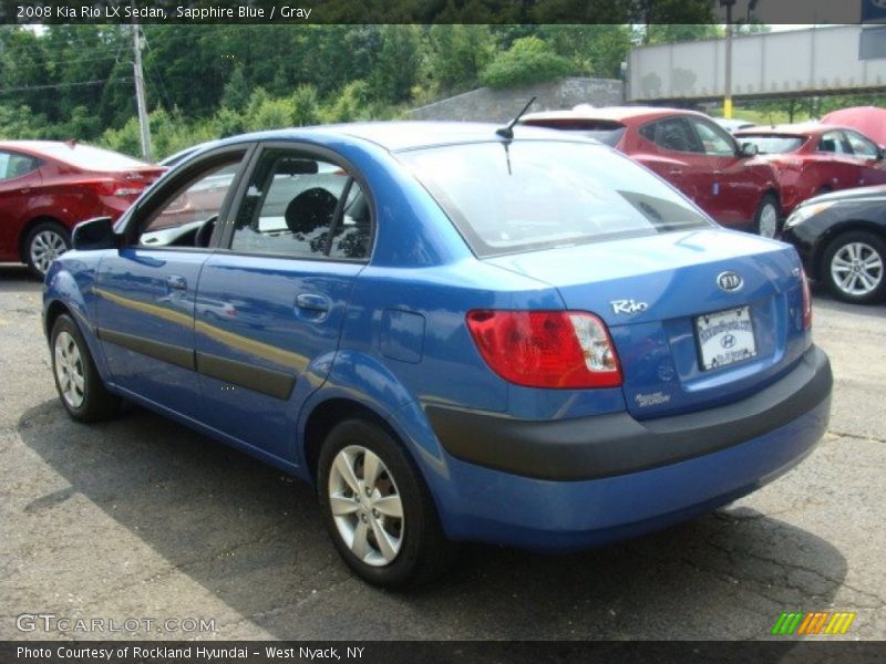 Sapphire Blue / Gray 2008 Kia Rio LX Sedan
