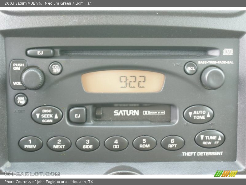 Audio System of 2003 VUE V6