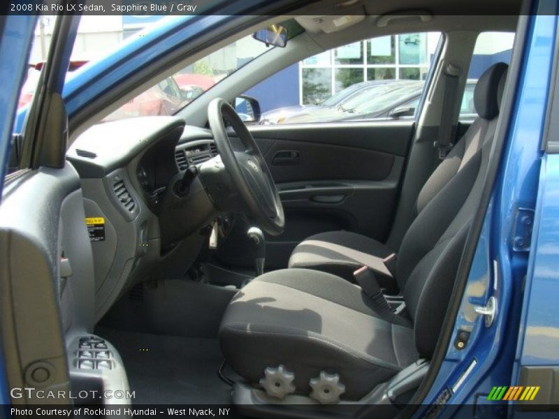 Sapphire Blue / Gray 2008 Kia Rio LX Sedan