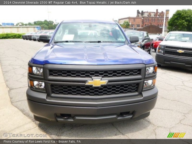 Blue Topaz Metallic / Jet Black/Dark Ash 2014 Chevrolet Silverado 1500 WT Regular Cab 4x4