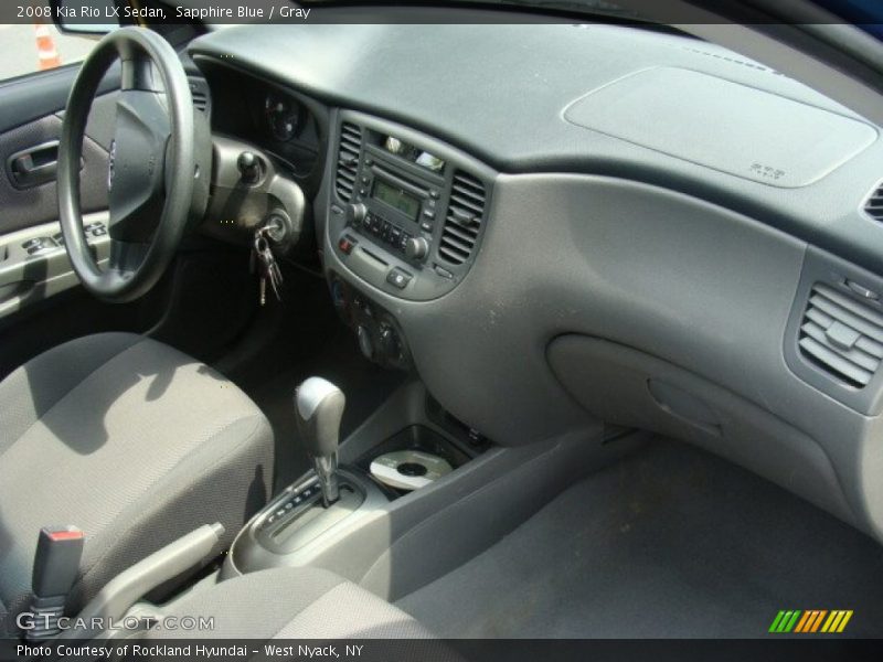 Sapphire Blue / Gray 2008 Kia Rio LX Sedan