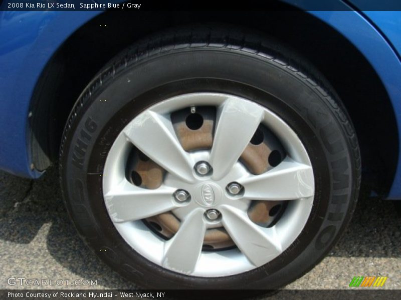 Sapphire Blue / Gray 2008 Kia Rio LX Sedan
