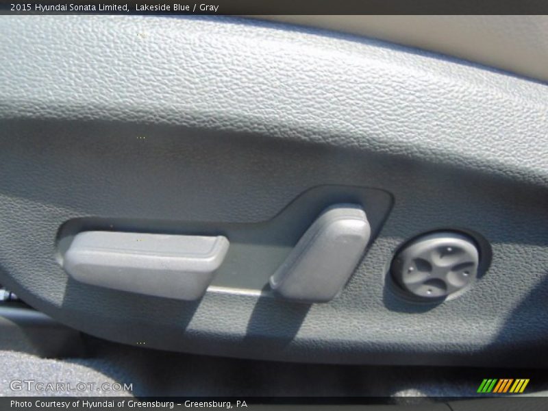 Lakeside Blue / Gray 2015 Hyundai Sonata Limited