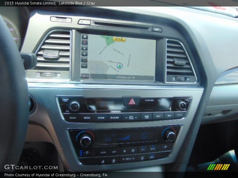 Navigation of 2015 Sonata Limited