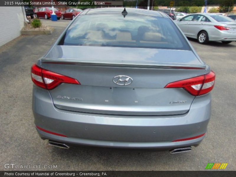 Shale Gray Metallic / Brown 2015 Hyundai Sonata Limited