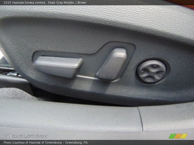 Shale Gray Metallic / Brown 2015 Hyundai Sonata Limited