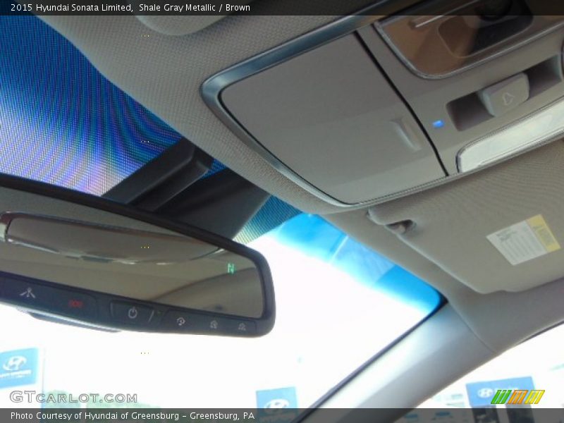 Shale Gray Metallic / Brown 2015 Hyundai Sonata Limited