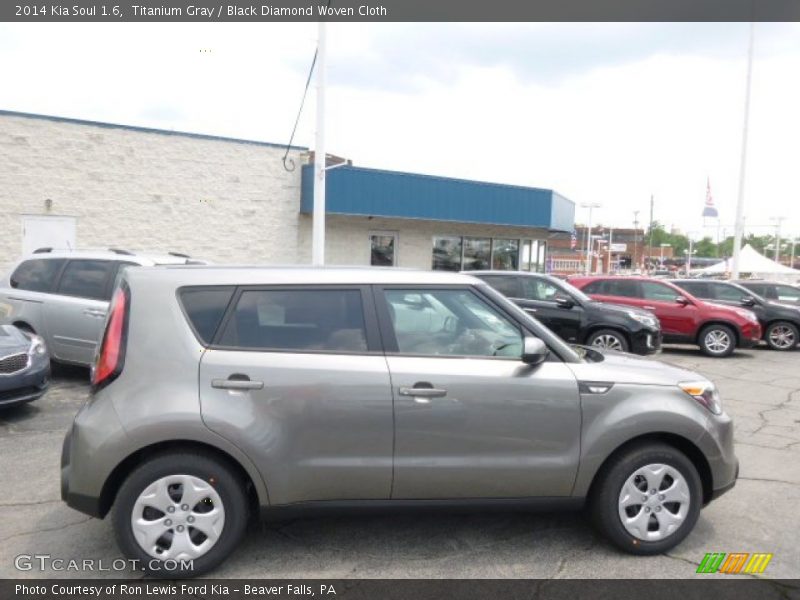 Titanium Gray / Black Diamond Woven Cloth 2014 Kia Soul 1.6