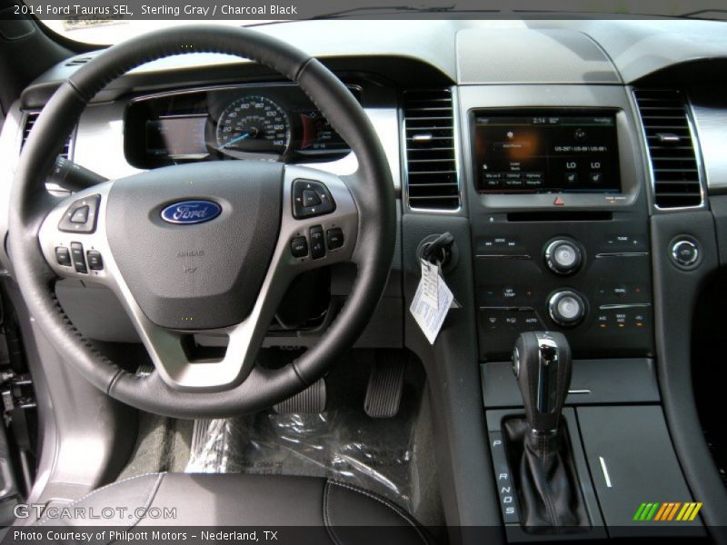 Sterling Gray / Charcoal Black 2014 Ford Taurus SEL