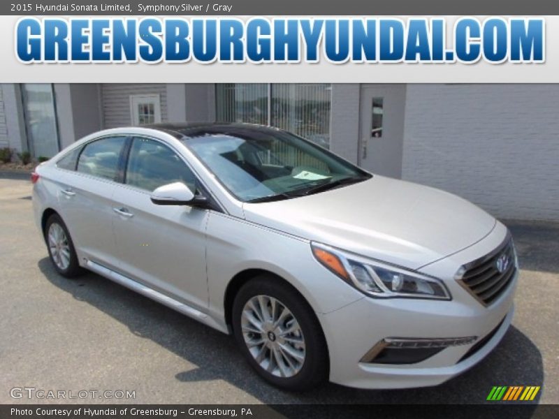 Symphony Silver / Gray 2015 Hyundai Sonata Limited