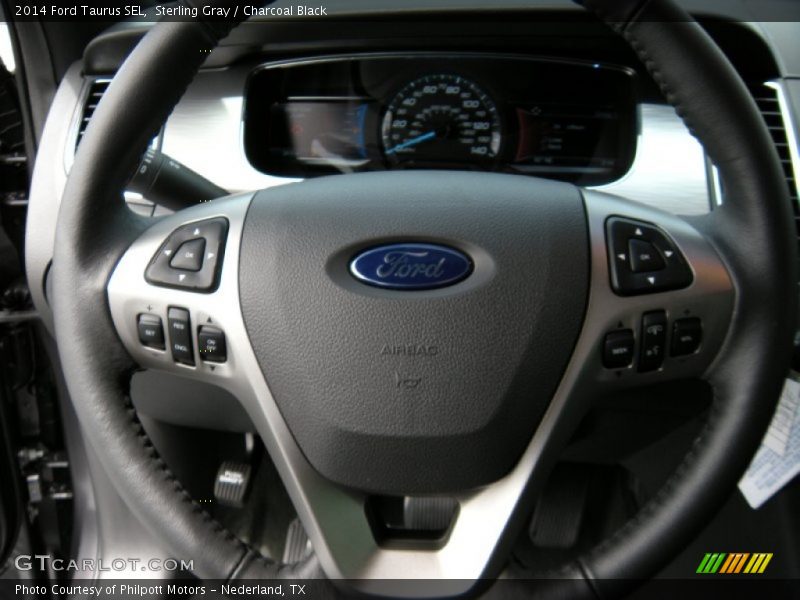 Sterling Gray / Charcoal Black 2014 Ford Taurus SEL