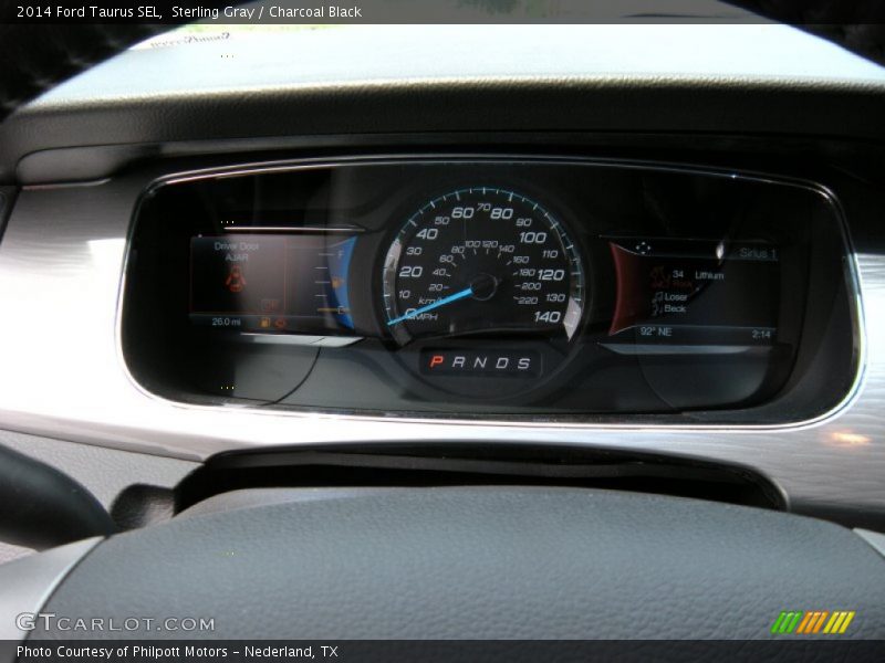 Sterling Gray / Charcoal Black 2014 Ford Taurus SEL