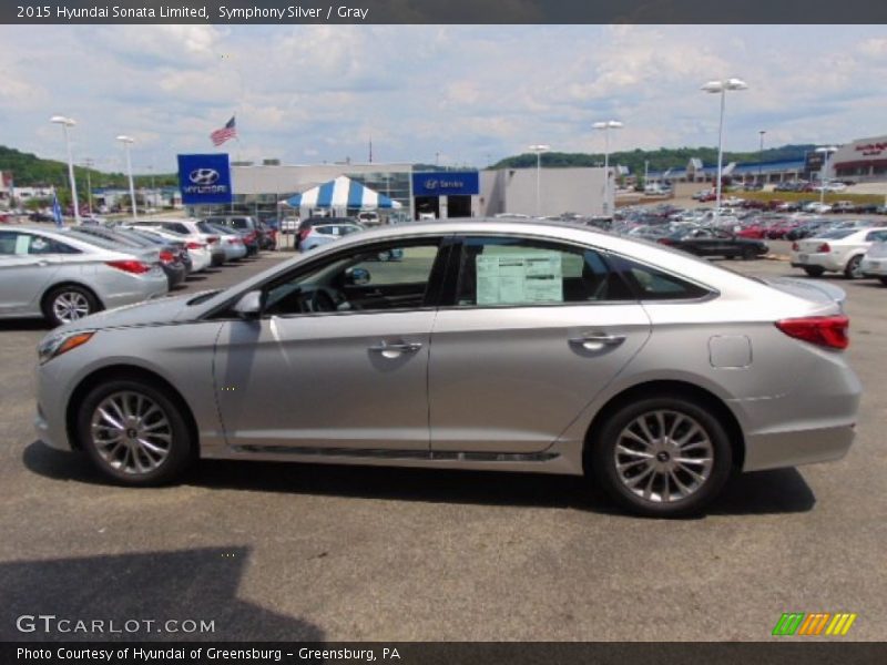 Symphony Silver / Gray 2015 Hyundai Sonata Limited
