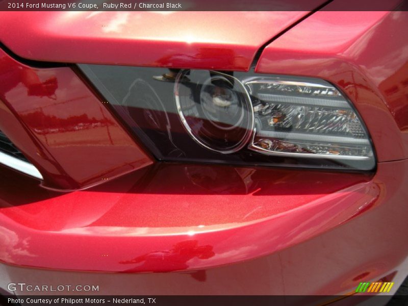 Ruby Red / Charcoal Black 2014 Ford Mustang V6 Coupe