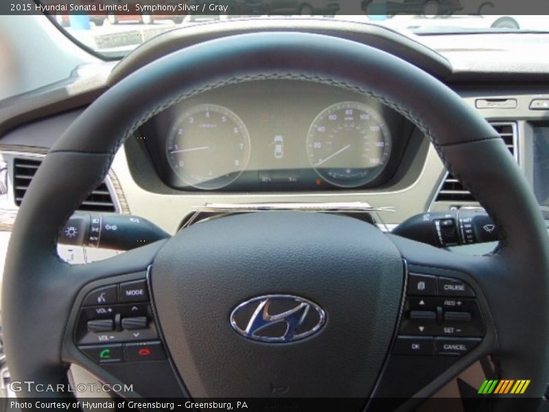 Symphony Silver / Gray 2015 Hyundai Sonata Limited