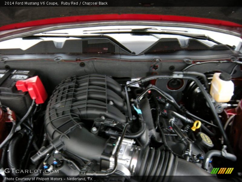 Ruby Red / Charcoal Black 2014 Ford Mustang V6 Coupe