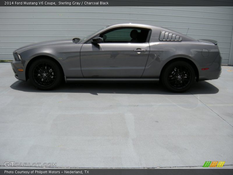 Sterling Gray / Charcoal Black 2014 Ford Mustang V6 Coupe