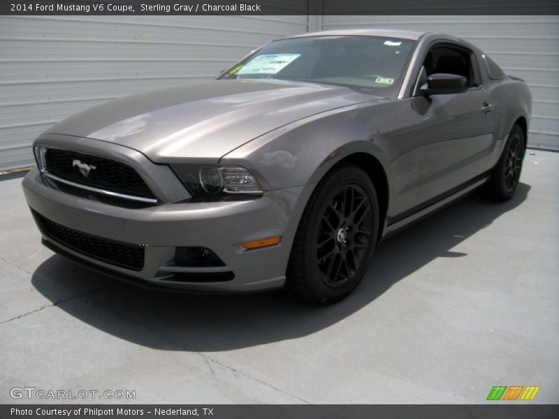 Sterling Gray / Charcoal Black 2014 Ford Mustang V6 Coupe