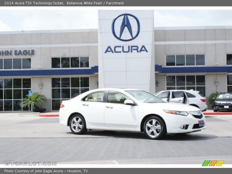 Bellanova White Pearl / Parchment 2014 Acura TSX Technology Sedan