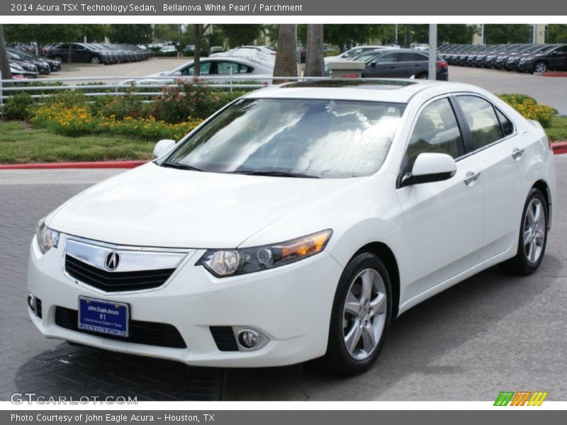 Bellanova White Pearl / Parchment 2014 Acura TSX Technology Sedan