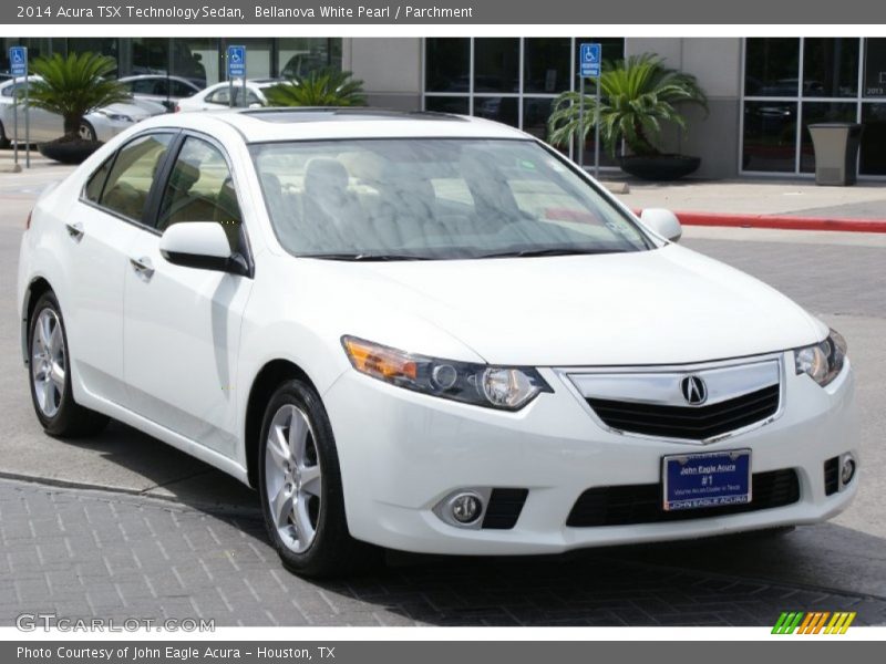 Bellanova White Pearl / Parchment 2014 Acura TSX Technology Sedan