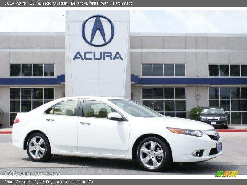 Bellanova White Pearl / Parchment 2014 Acura TSX Technology Sedan