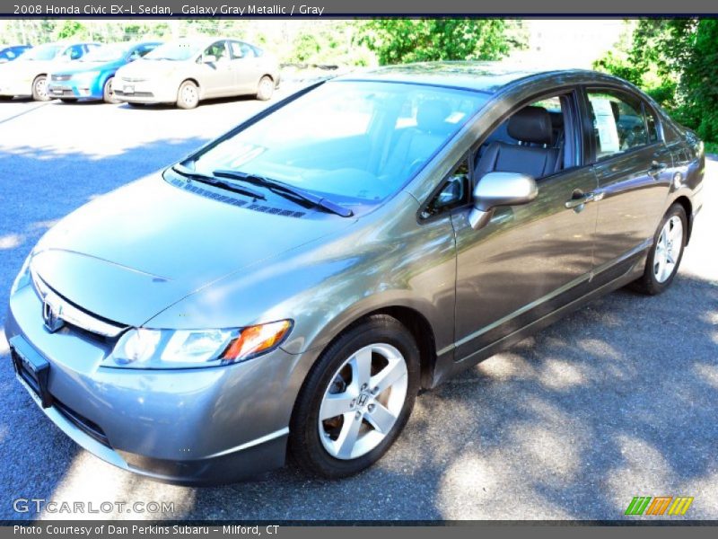 Galaxy Gray Metallic / Gray 2008 Honda Civic EX-L Sedan